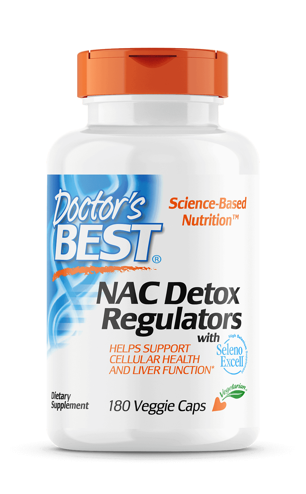 Doctors Best NAC Detox Regulators 180 Veggie Capsules
